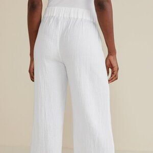 Soft Surroundings Khulani Wide Leg Gauze Pants
